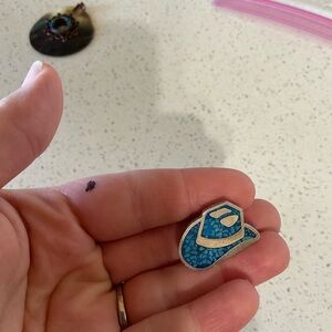 Blue Cowboy Hat Pin